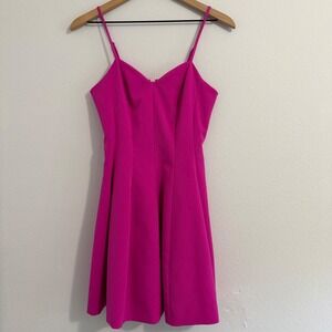 BEBE - Pink Fit & Flare Sundress